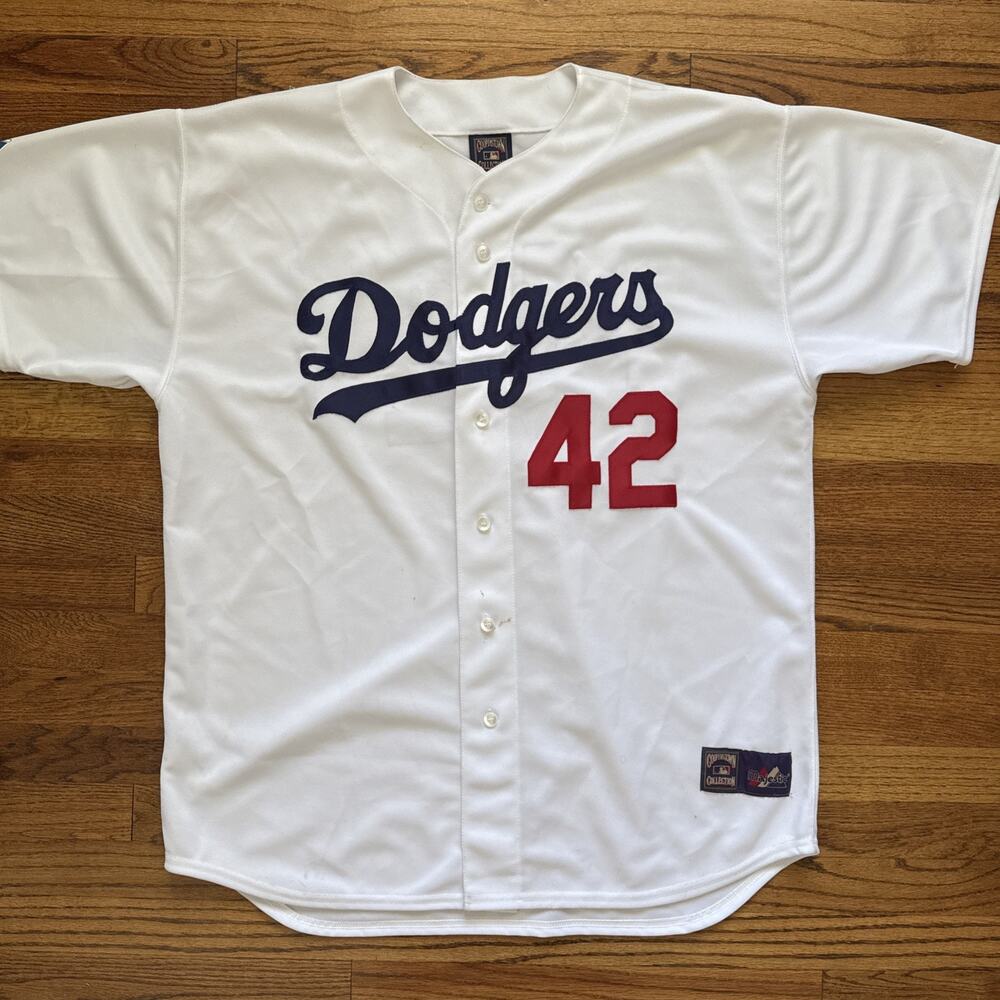 Jackie Robinson - #42 Dodgers Jersey Cooperstown Majestic Size 2XL
